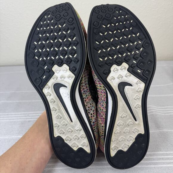 Nike Flyknit Racer 3.0 Lace Up Running Sneakers Multicolor Grey Tongue 8.5 main image 5